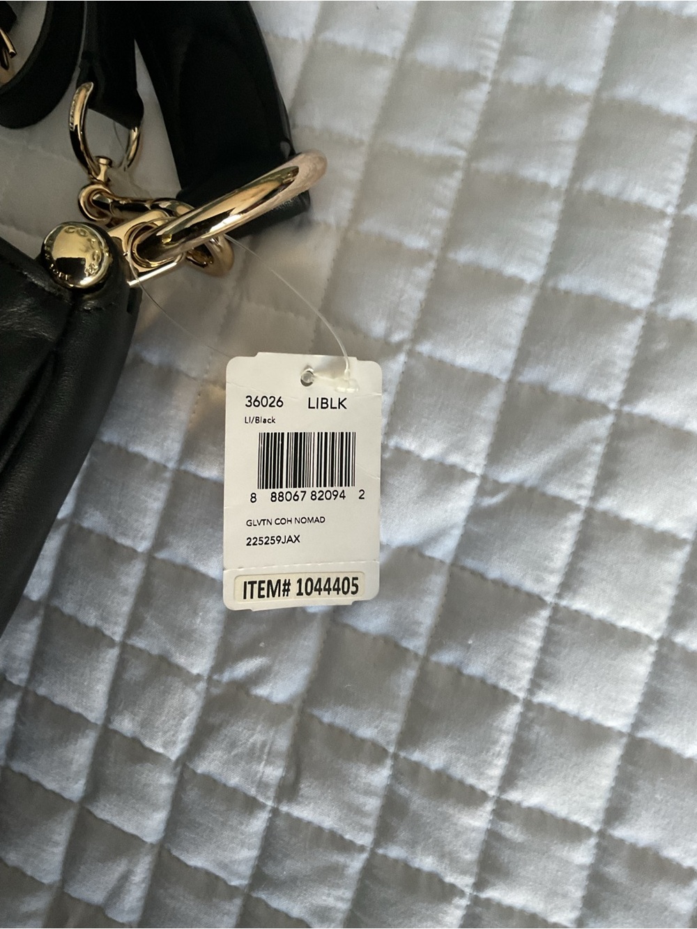 NWT Coach Black Leather Shoulder Nomad Hobo with Gold Hardware 36026 - Picture 5 of 7